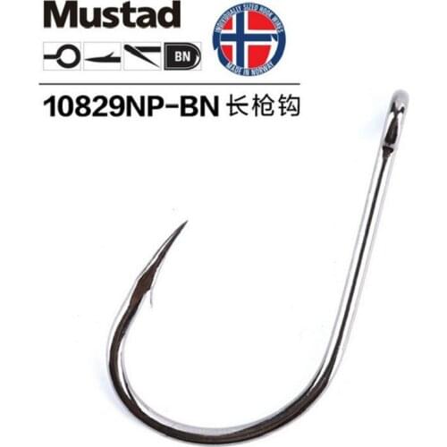Mustad Hooks for Sea Fishing 10829# Jig Hook Baits Herring Sturgeon Fishing Hooks Ocean Anzuelos Pesca Acesory 1 Pack/lot Anzol