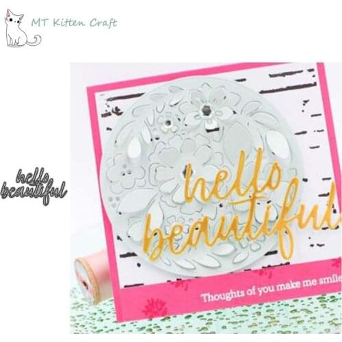 MT Craft Metal Cutting Dies Beautiful letters Scrapbooking Photo Album Decorative Embossing Paper Card Crafts Die Cut