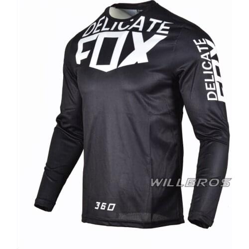 Moto Cross 180 Prizm Jersey Motocross Racing Long Sleeve MTB ATV UTV Bike Offroad Cycling Motorbike Travel Black Clothes Mens