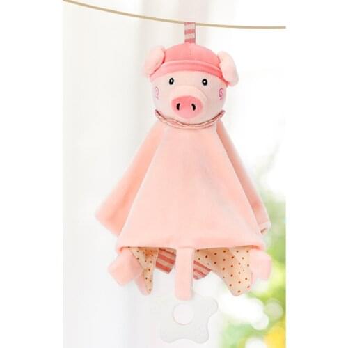 Cute Cartoon Animal Soft Plush Doll Baby Blanket Soothing Bib Towel Appease Doll For Newborn Comforting Towel Sleeping Toy Gift