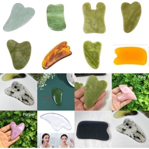 New Traditional Physical Guasha Board Scraping Face Tool SPA Salon Body Facial Massager Scraper Beauty Health Care Tools