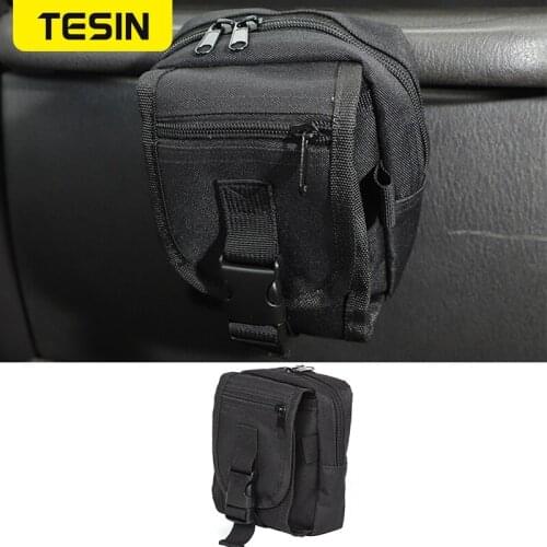 TESIN Interior Stowing Tidying for Wrangler Car Seat Storage Bag For Wrangler TJ JK JL JT Universal Accessories