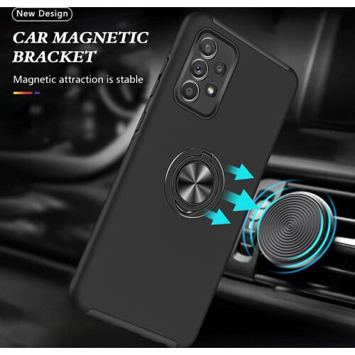 ShockProof Coque For Samsung Galaxy A52 A72 A51 A71 A02S A50 A30S A22 A11 A12 A42 M51 M32 Impact Magnet Armor Ring Case Cover