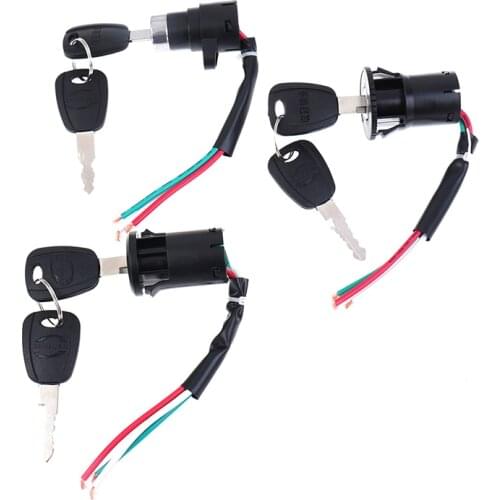 1pc Universal Motorcycle Motorbike Ignition Switch Key with Wire for Scooter Accessories