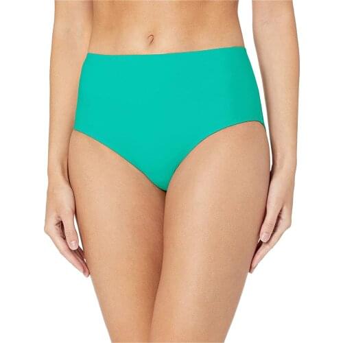 Women’s High Waist Swim Pants Print Swimsuit Ruched Bikini Bottom 2021 Summer Swimwear Sexy Girls Swim Briefs Sporty Shorts