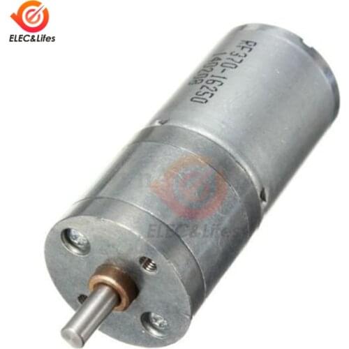 1Pcs DC Motor Speed Reduction Gear Motor Electric 12V DC 60RPM Powerful Torque 25mm