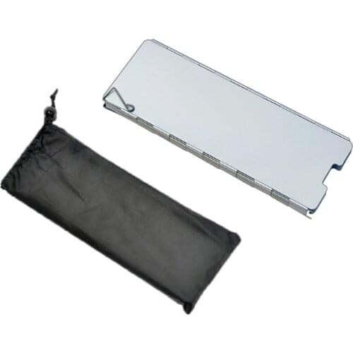 10 Plates Fold Camping Cooker Gas Stove Wind Shield Screen Foldable Outdoor