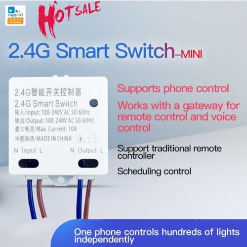 2021 Newest 2.4G Smart Home RM 2.4G Smart Switch Modification Module Bluetooth Protocol EWeLink APP Control
