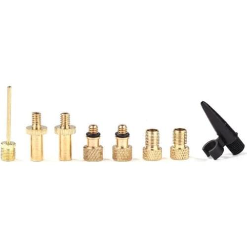 3/8pcs Aluminum Alloy Bike Valve Conversion Nozzles Bicycle Valve Adapter Presta Valve Extension Cycling Bicycle Accessories