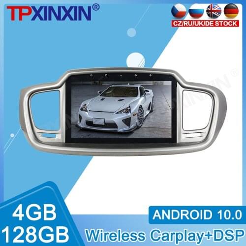 128GB Android 10.0 DSP For Kia Sorento 2016 2017 2018 2019 GPS Navigation Multimedia Radio Tape Recorder Car Stereo Head Unit