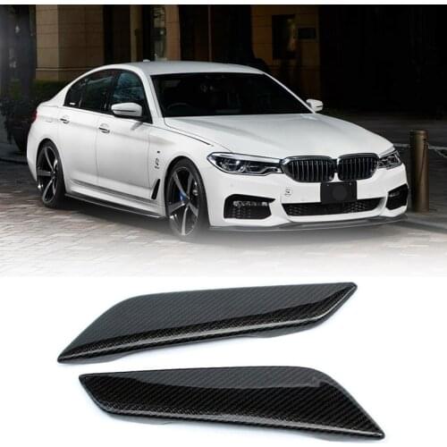 Car Carbon Fiber Side Wing Air Flow Intake Cover Trim Decor Hood for BMW 5 Series G30 G31 2017 2018