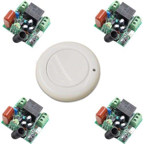 220V 1CH Wireless Remote Light Switch Radio Control on/off Wireless Relay Receiver Witch Transmitter Learning Code