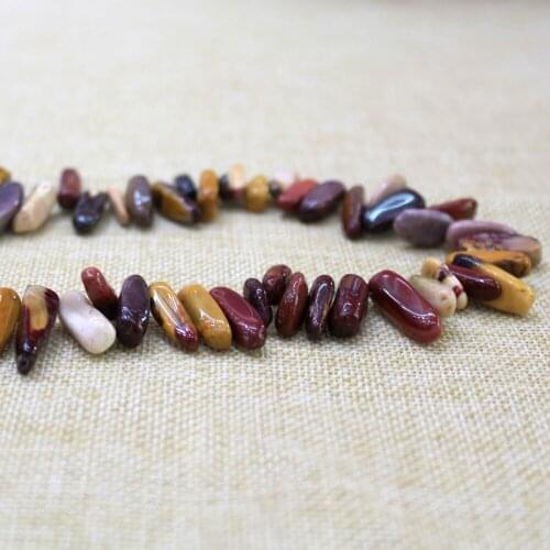 Natural Egg Yolk Stone Beads Wholesale 12-18 mm Irregular Stick Shape For DIY Jewelry Making DIY Necklace 80 Pcs Strand15