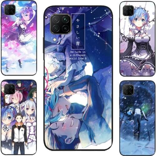 Re Zero Kara Hajimeru Isekai Seikatsu Case For Huawei P Smart 2019 Y7 Nova 5T P20 P40 P30 Lite Mate 20 For Honor 8X 9X 8A 10i