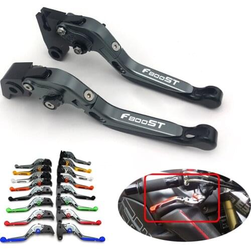 For BMW F800ST 2006-2015 CNC Aluminum Adjustable Motorcycle Folding Extendable Clutch Brake Levers Handle Accessories Black Blue