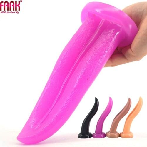 FAAK Big Anal Plug Anus Dilator Thick Tongue Butt Plug Dildo Adult Sex Toys Masturbator G Spot Buttplugs for Women Sex Products