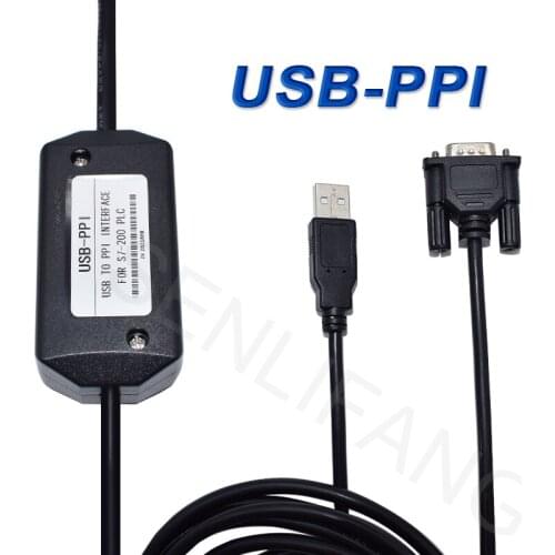 For S7-200 PLC S7 200 USB PPI Cable PLC Cable USB-PPI PLC Programming Cable PC USB to RS485 Adapter