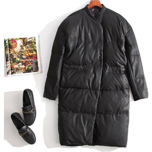 Leather Jacket Women 2020 Winter Sheepskin Genuine Leather Jackets Korean Womens Down Coat Chaqueta Mujer 1B905W1 YY524