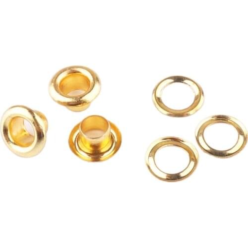 100 SETS 7*4*4mm Metal eyelets DIY Embelishment Garment Cloth Craft DIY Apparel Sewing Fabric Garment Eyelets Handmade Tools