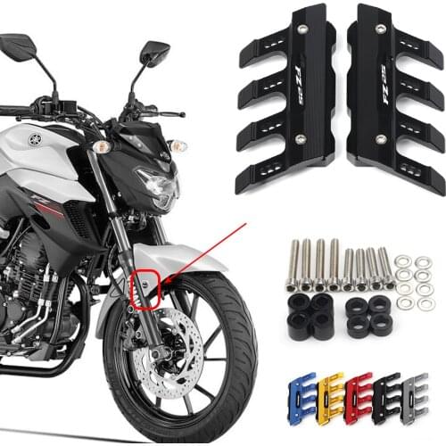 Motorcycle Accessorie 5 Color Front Fender Side Protection Guard Mudguard Sliders Lower Fork Protector For Yamaha FZ-25 FZ25/ABS