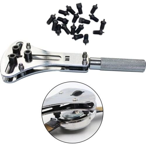 Watch Repair Tools Kit Wrist Watch Case Opener Adjustable Screw Back Remover Wrench Repair Tool Watch Case Opener Wrench