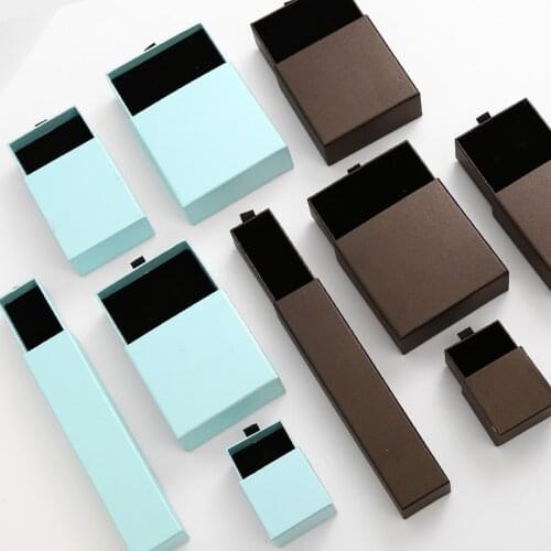 New Creative Jewelry Boxes Set Cardboard Gifts Present Storage Display Boxes For Bracelets Earrings Rings Square Rectangle