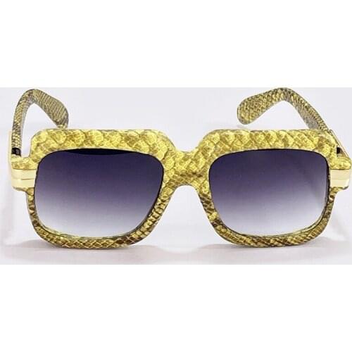 Vintage Leather Gradient Sunglasses Women New Fashion Brand Designer Sun Glasses Driving Eyewear Oculos De Sol