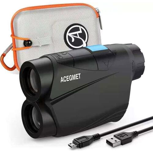ACEGMET Q9 USB rechargeable Golf laser rangefinder 600m lock flag slope pin Vibration prompt