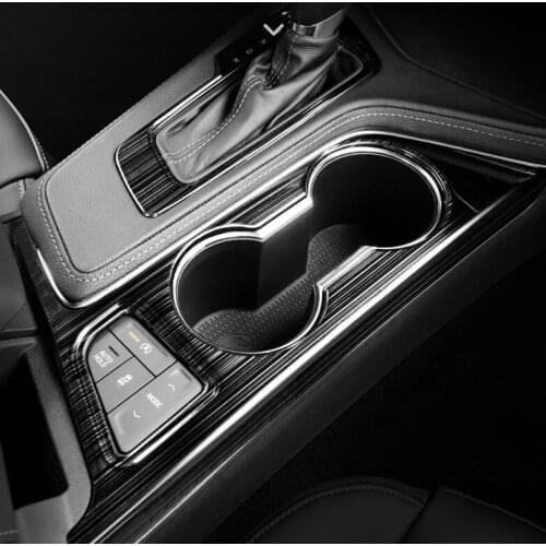 Fit for Cadillac cT4 gearshift panel decorative stickers,for cT4 refitted interior control decorative metal protective patch