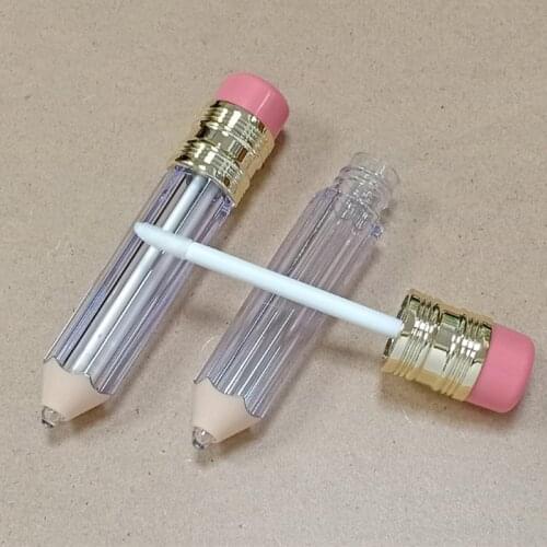 10pcs 5ml Empty Lip Gloss Tubes Transparent Lip Balm Containers Pencil Lip Gloss Tubes Lipstick Tubs Lipgloss Packing Bottle