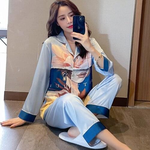 Pysxpyyunshan Women's Silk Pajamas