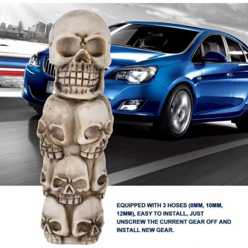 Skeleton Skull Head Many Faces Car Manual Gear Shift Knob Stick Lever Shifter Head Universal Car professional Accessories