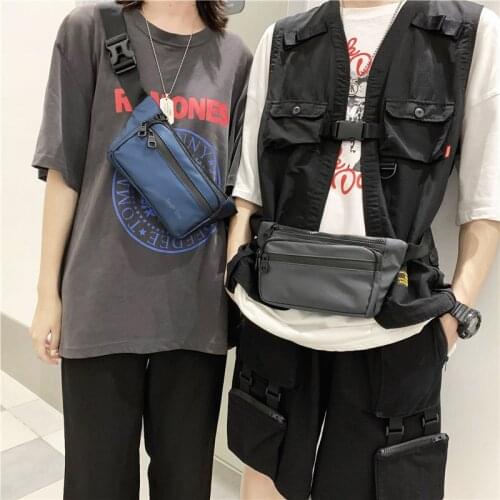 Sports Waist Bag Men Banana Pack Nylon Unisex Fanny Pack Male Crossbody Bag Travel Phone Pouch Chest Bags Men Belt Purse