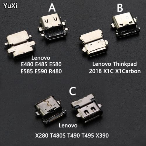 TYPE-C USB Charging Port Plug Socket For Lenovo Tablet E480 E485 E580 Thinkpad 2018 X1C X1Carbon X280 T480S charging Connector