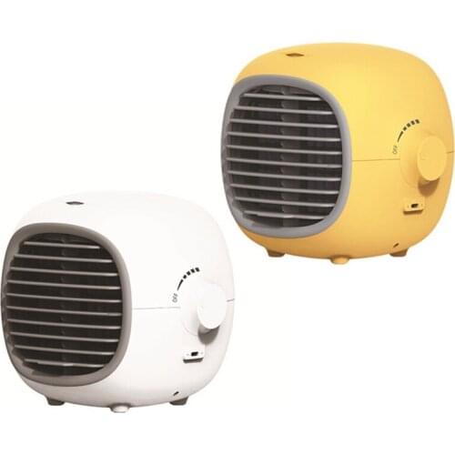 Air Cooler Multi-Stage Wind Speed Adjustable Charging Quiet Humidifying Spray Cooling Fan For Desktop Or Room