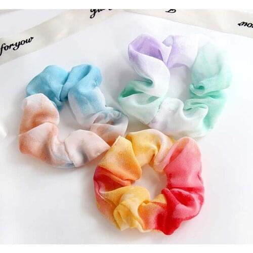 Bright Color Silk Hair Rope For Baby Girls Ponytail Holder Hair Band Fashion Headwear Baby Accessories резинки для волос детям