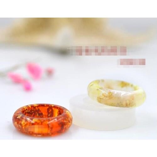 1 piece Transparent DIY Silicon Round Arc Shape Ring Mold Mould Jewelry Making Tools epoxy resin molds for jewelry