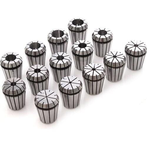 14PCS Collet Chuck ER32 Precision Set Tool Holder Milling Chuck CNC Lathe Tool 1/16"-3/4" For Drilling Tapping Machine Collet