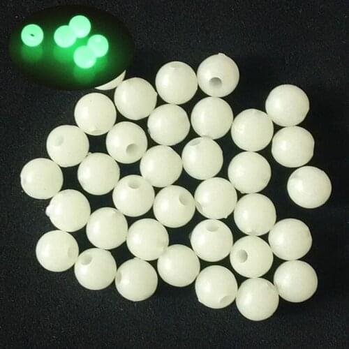 300pcs/set hard glowing fishing beads floats Round stopper Luminous bulk float for night fishing accessorites Float Lure Tackles