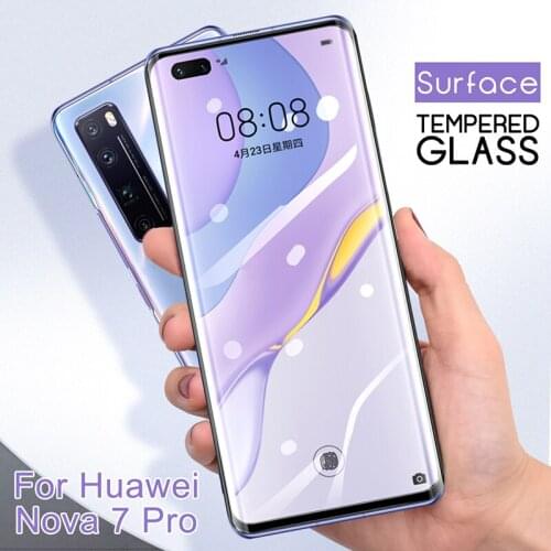 3D Curved Tempered Glass For Huawei Nova 7 Pro Full Covered Screen Protective Film For Huaweinova7 pro 7pro note7 prosafety glas