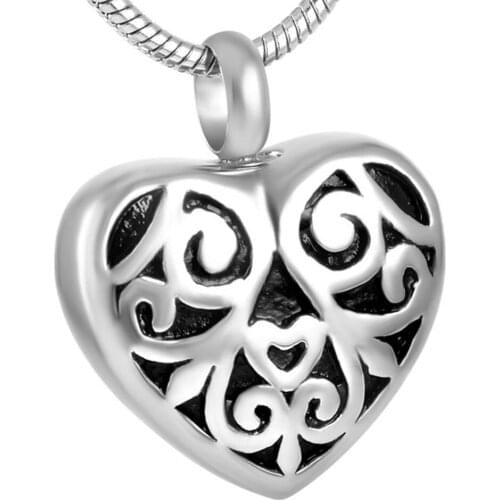 IJD9121 Accessaries vintage heart design memorial ash keepsake cremation,Wholesale or retail Trendy stainless steel ash jewelry