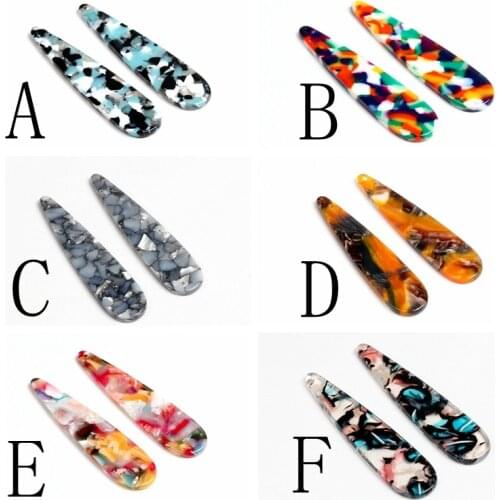 Tortoise Shell Earring Charms,Acetate Acrylic Long skinny Shaped Pendant,Earrings Part,Big Earring Findings,56x13mm,ACE246