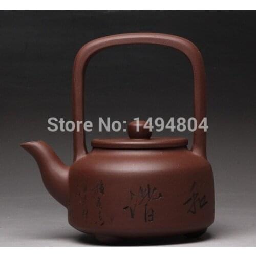 Tea Kettle 350ML Genuine Chinese Yixing Teapot,All Handmade Purple clay Home Tea sets