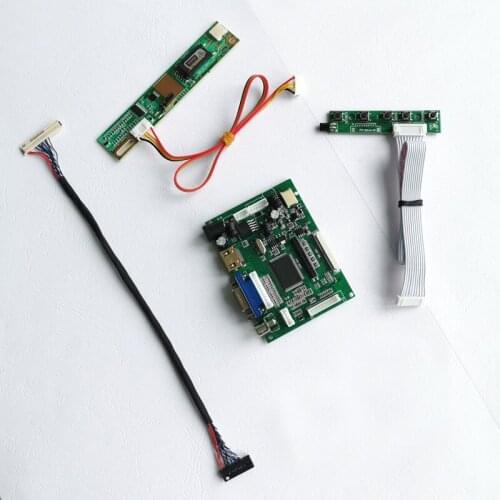 For LP141WX3 series 2AV VGA 1280*800 14.1" notebook PC LCD panel 30pins LVDS cable 1CCFL display controller drive board kit