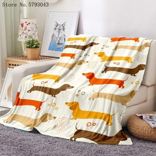Pet Dog Flannel Blanket 3D Print Animal Cartoon Blanket Home Custom Colorful Coral Fleece Blanket For Bedroom Throw Blanket