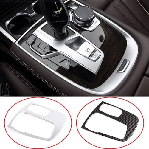 ABS Chrome For BMW 7 Series G11 G12 2016-2020 Car Interior Central Control Multimedia Knob Frame Trim Accessories