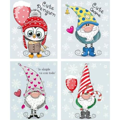 Cartoon characters 5d diy diamond painting cute gnome full square/round diamant Cross Stitch Kit Diamond Embroidery Sale Picture