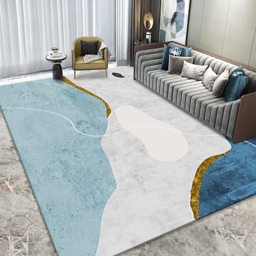 Carpet Living Room Bedroom Study Sofa Cushion Kitchen Floor Mat Soft Non-Slip Tapis Salon Abstract Simple Fresh Floor Mat Custom