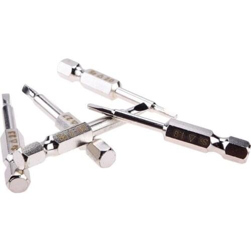 5Pcs Magnetic Triangle Head Screwdriver Bits 50mm Hex Shank High Toughness Tool For Pneumatic Screwdrivers Power Tools