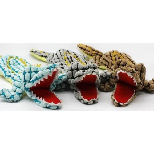 Soft Dog Chew Toys Hond Speelgoed Hondenspeelgoed Onverwoestbaar Hondenspeeltje Jouet Pour Chien Resistant Squeaker Crocodile